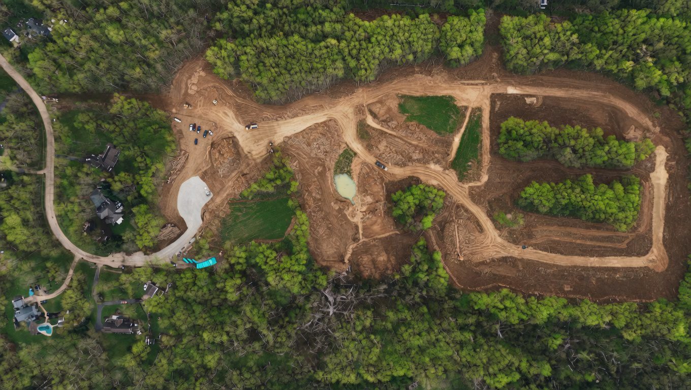 Oakridge Estates Development Aerial View – Goshen Township Ohio