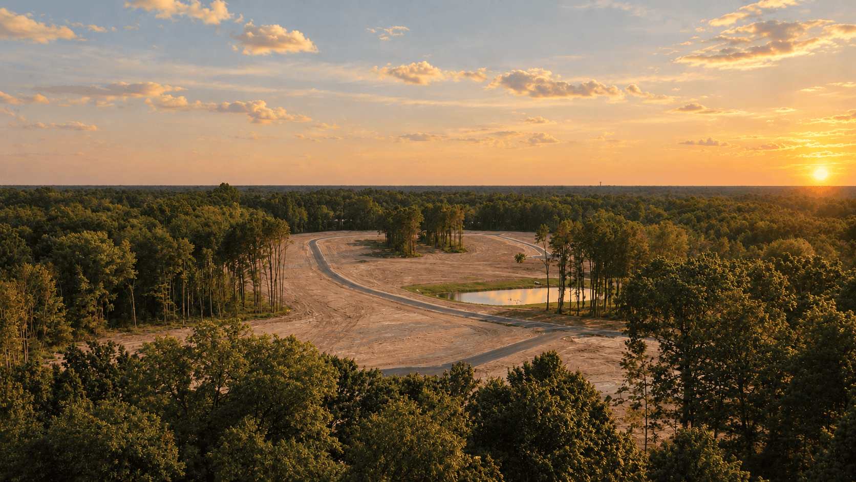Oakridge Estates Golden Hour View